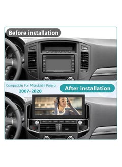 SHEZA STAR Android Car Stereo 12.3 Inch For Mitsubishi Pajero V80 V90 V97 2007 To 2022 2GB RAM 32GB ROM Support Apple Carplay With Complete Frame WiFi USB AHD Camera included  - Image 3