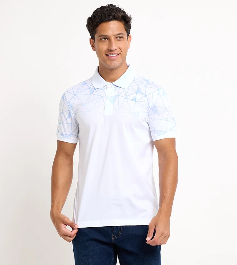 BEVERLY HILLS POLO CLUB Logo Embroidered Short Sleeves Polo T-Shirt