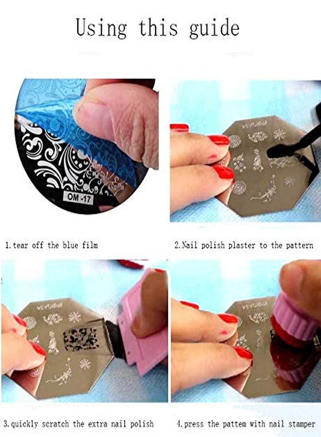 SYGA 1 Piece Heart_06 Style Nail Plates Nail Art Image Stamping Plates - Image 3
