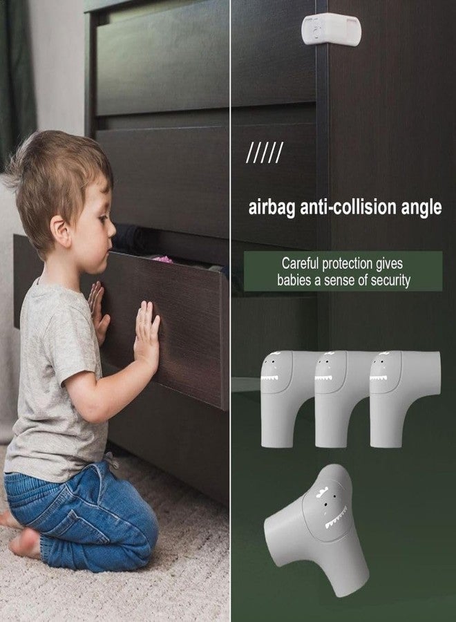 Trifecta Three-Sided Wrapping Materials for Cabinets, Cupboards, and Coffee Tables Safety Corner Protector, Safety Triangle Edges, Perfect for Multi-Scene Applications (4 Piece, Colour: Grey) - Image 5