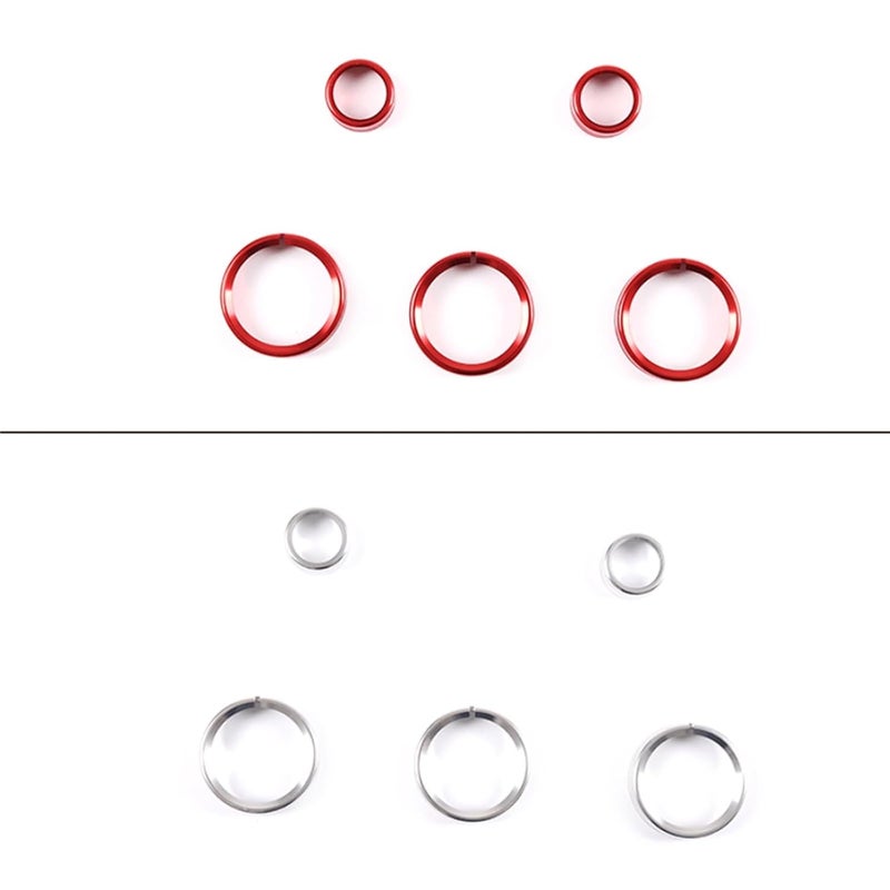 QASULER Aluminum Alloy Air Condition Knob Cover for Mazda MX-5 - Image 3