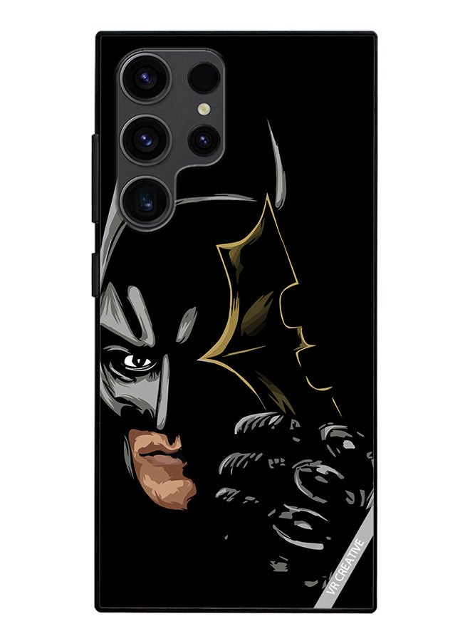 VR CREATIVE غطاء حماية لهاتف سامسونج جالاكسي S23 ألترا 5G بتصميم باتمان الأسود متعدد الألوان - Image 1