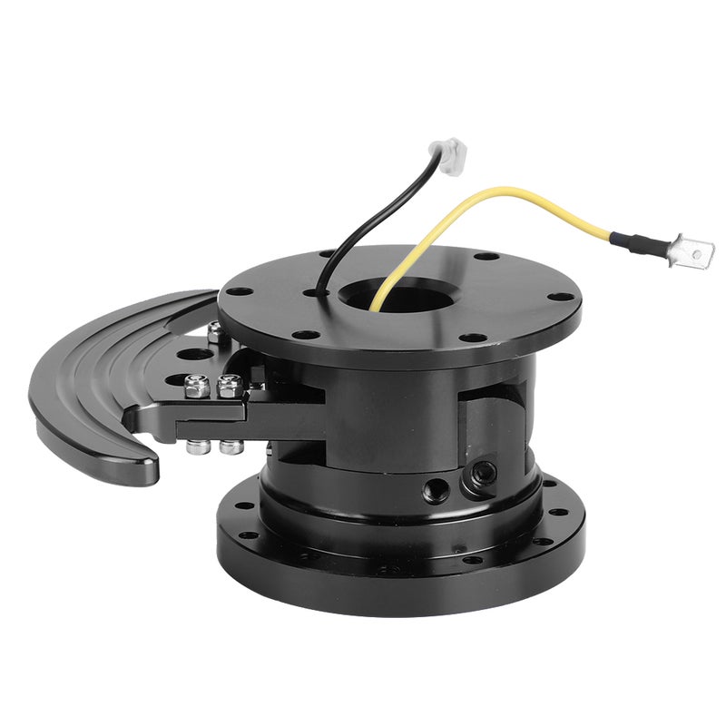 Tilt Flipped Racing Steering Wheel Quick Release Hub Kit Removable AdapterBlack - Image 2