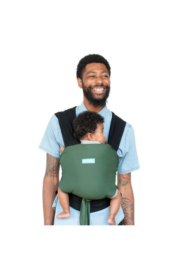 moby Easywrap Carrier Baby Carrier And Wrap In One For Mothers Fathers And Caregivers Designed For Newborns Infants And Toddlers Holder Can Carry Babies Up To 33 Lbs Olive Onyx - Image 1