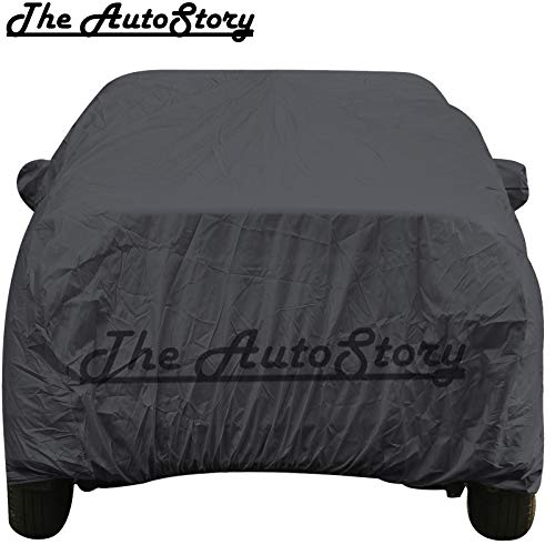 The Autostory 190 Taffeta Water Resistant Car Body Cover Compatible with Maruti Wagonr/Wagon r (2010 to 2018) with Mirror Pockets (Grey/Navy Blue) - Image 2