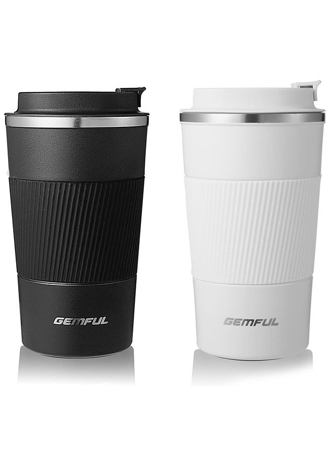 GEMFUL Travel Coffee Mug Stainless Steel Vacuum Ice and Hot Drinks Insulated Tumbler for Home Office Outdoor Works - Image 1