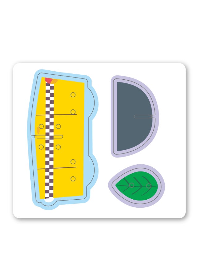 Avenir Little Hands Play Box - Animal Town Multicolour | 3D puzzle and laces to create an awesome bunny town | Ideal ages 3+ - Image 4