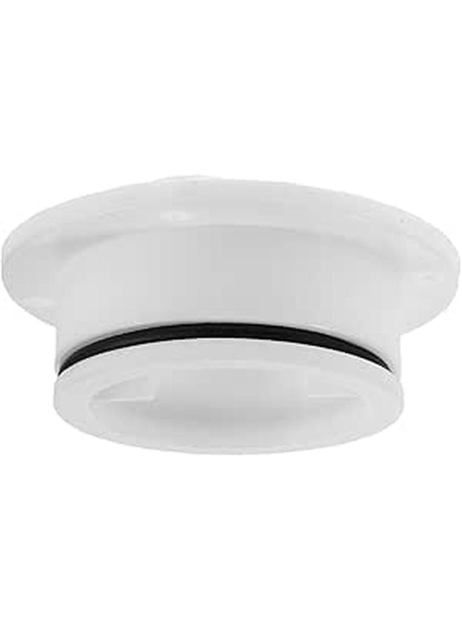 Medium Size White Yacht Drain Plug and Marine Water Outlet Valve for Boat Deck Drainage - Image 1