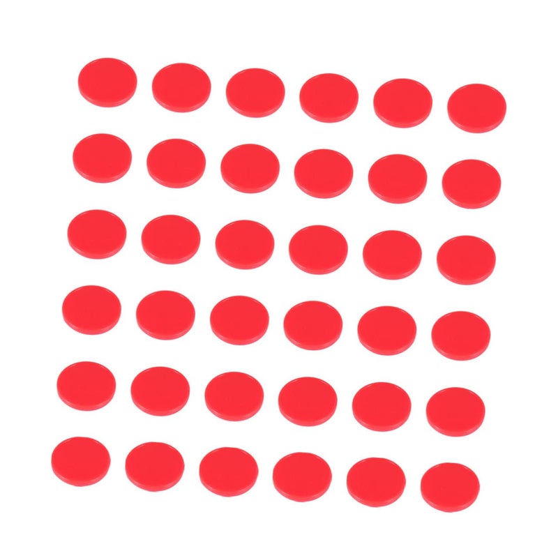 Red Counting Chips Plastic Bingo Tokens for Math Learning and Classroom Activities - Image 2