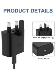 sam 45W USB C Super Fast Charging Charger - Compatible with S24 S23 S22 S21 S20 Ultra, S24+ S23+ S22+ S21+, A53, A15, A 55, A54 - Type C Power Adapter  - Image 2