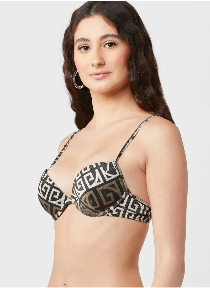 RIVER ISLAND Strappy Plunge Bikini Top