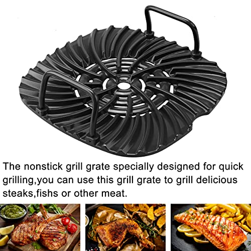 Croask Grill Grate Compatible for Ninja Foodi AG301 AG300 AG400 AG302 EG201 LG450CCO LG450CO IG351A IG302Q,Accessories for Ninja Foodi 5-in-1 Indoor Grill,Non-stick Replacement Parts Griddle - Image 5