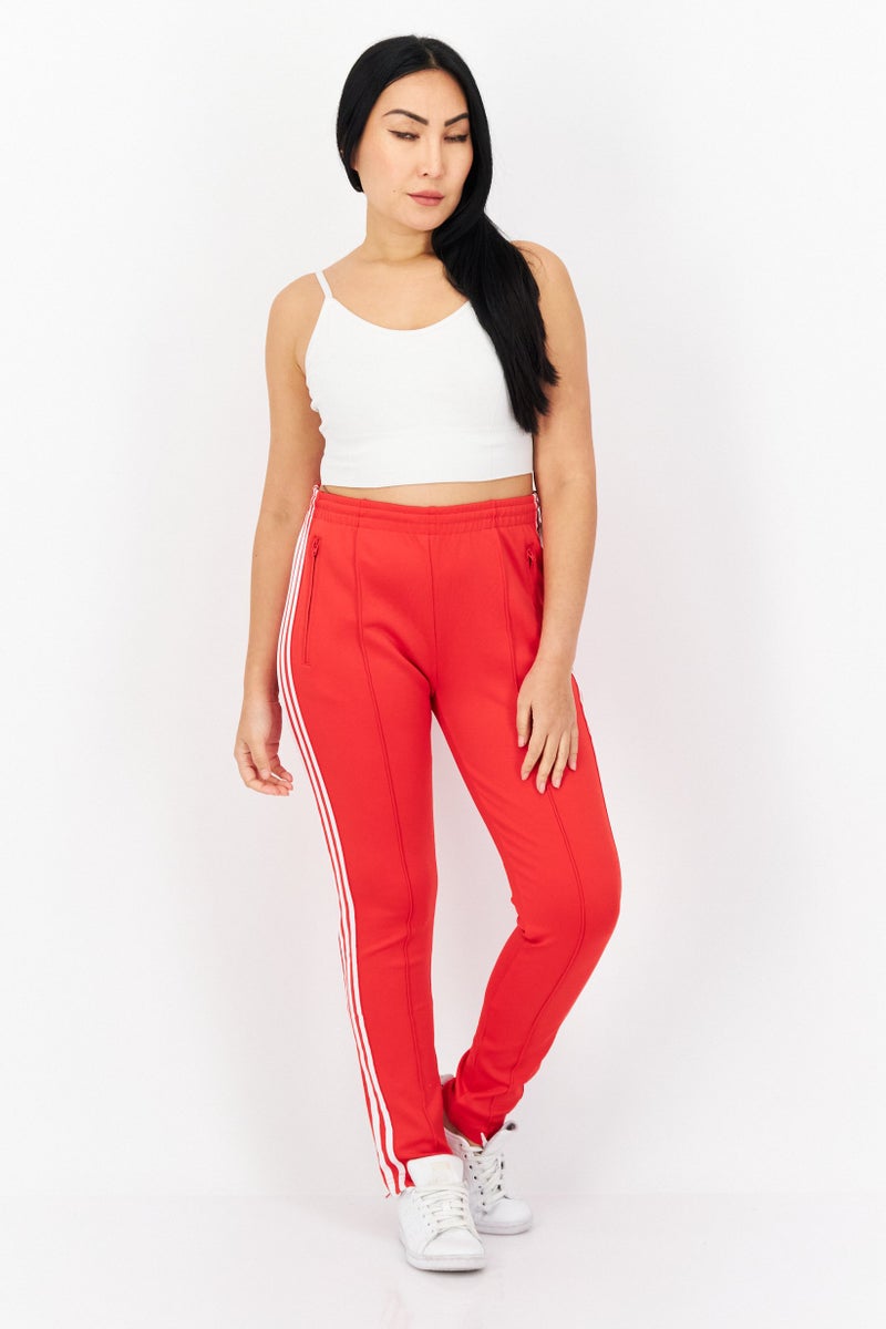 adidas Originals Women Sportswear Fit Training Sweatpants, Red - Image 3