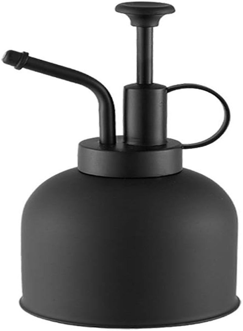 GGOOT Watering Spray Bottle,Plant Mister,Mist Spray Bottle,Mini Vintage Hand Plant Spritzer Watering Can with Top Pump for Indoor Windowsill Orchids Black - Image 1