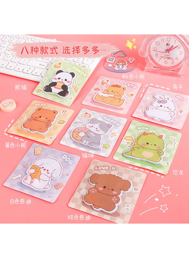 HELPS Creative Cartoon Animal Alien Post-it Notes Style Student Office Notepad Thickened Post-it Paper - Image 4
