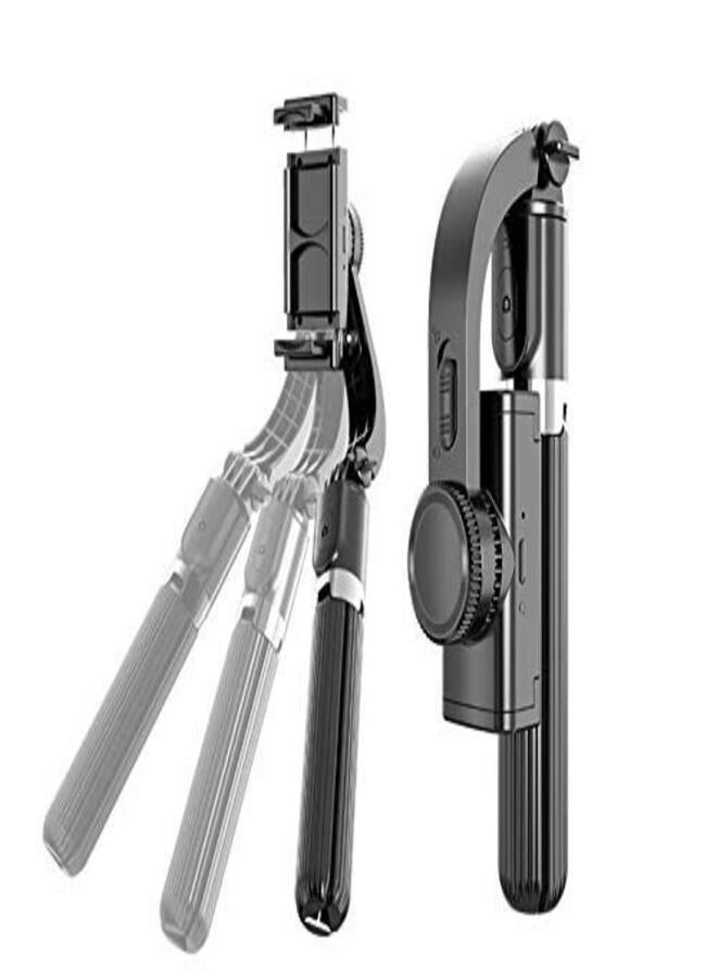 Detrend 1 Axis Handheld Gimbal Stabilizer for Smartphone with Extendable Bluetooth Selfie Stick and Tripod, Multifunction Remote 360 Automatic Rotation Compatible with iPhones And Androids - Image 1