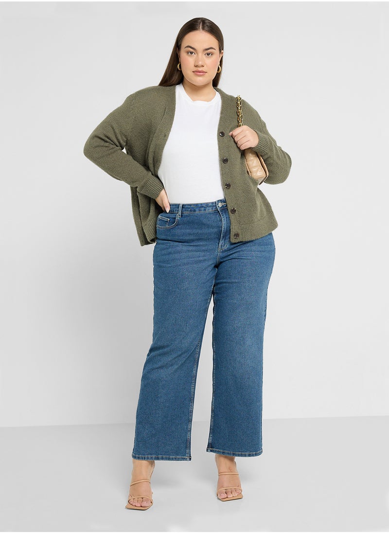 Only Carmakoma - Pocket Detail Knitted Cardigan - Image 1