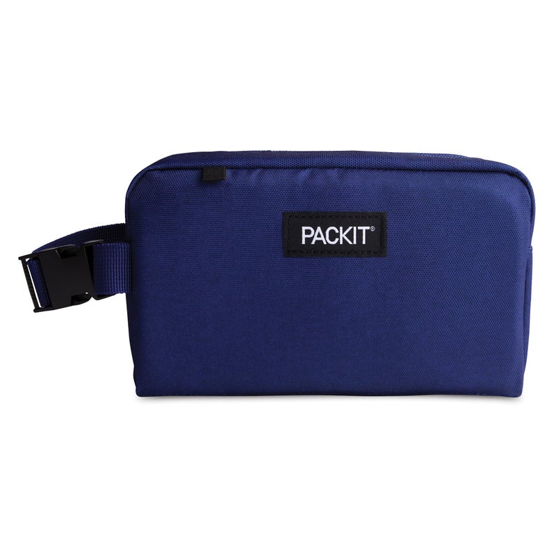 PackItÂ® Freezable Snack Box, True Blue, Built with ECOFREEZEÂ® Technology, Collapsible, Reusable, Zip Closure with Buckle Handle, Designed For Work Snacks, Fresh Snacks On the Go, Adults, and All Ages - Image 1