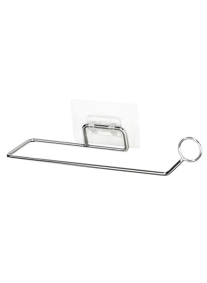 NIBEMINENT Bathroom Paper Towel Rack Wall Mount Dispenser No Drill Holder Stainless Steel for Kitchen  - Image 4
