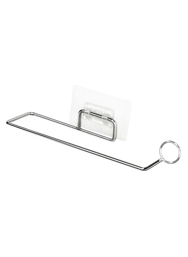NIBEMINENT Bathroom Paper Towel Rack Wall Mount Dispenser No Drill Holder Stainless Steel for Kitchen  - Image 2