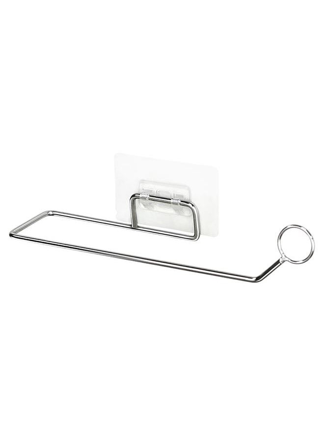NIBEMINENT Bathroom Paper Towel Rack Wall Mount Dispenser No Drill Holder Stainless Steel for Kitchen  - Image 1