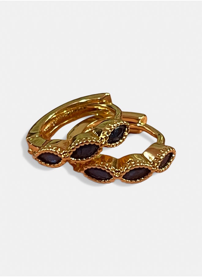 Urban Jewel Dainty Stones Hoop  - Image 1