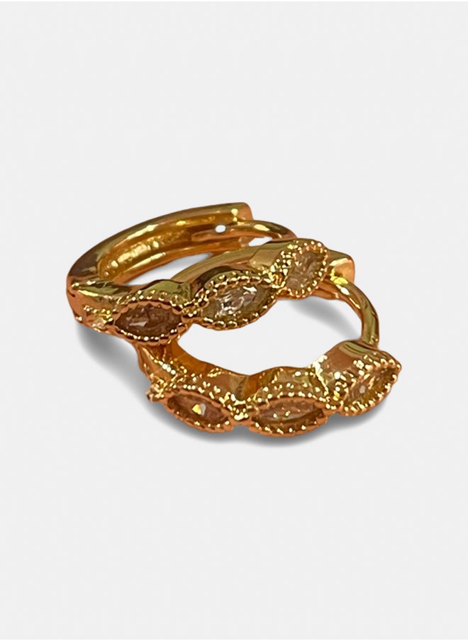 Urban Jewel Dainty Stones Hoop  - Image 2