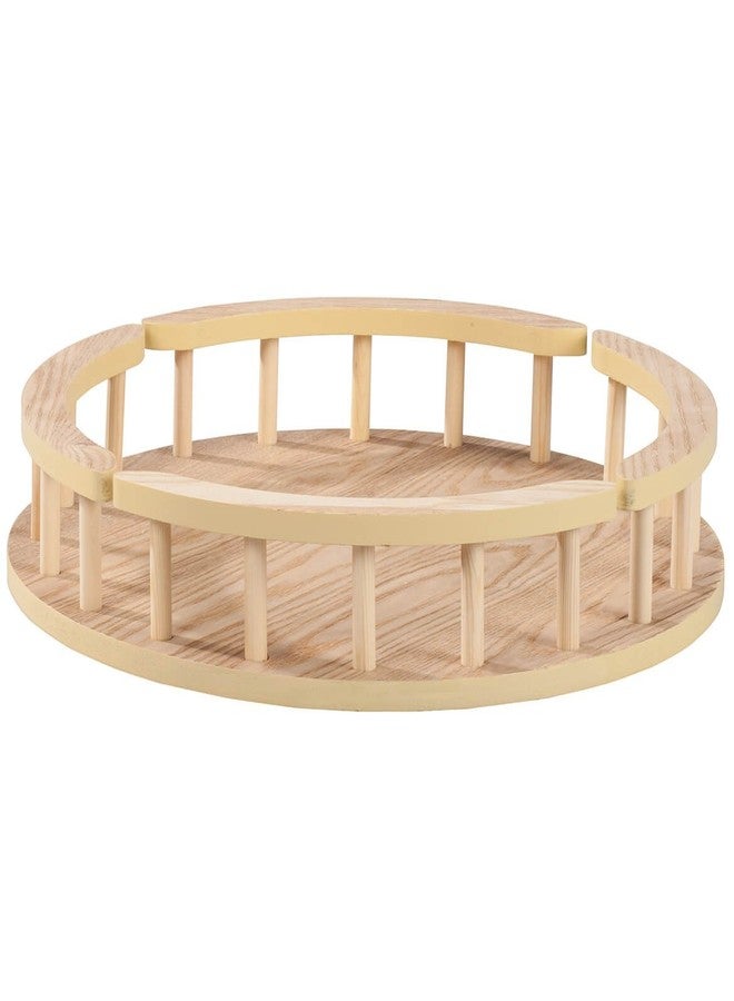 Miles Kimball Wood Lazy Susan Turntable, 16-Inch Diameter - Image 1