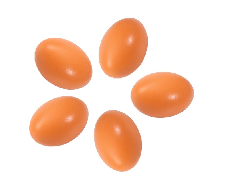 Azatemgo Wooden Eggs Fake Eggs Dummy Eggs Nest Eggs Help Laying Hen Agricultural Tool Eggs for Nesting Box 6 PCS - Image 3