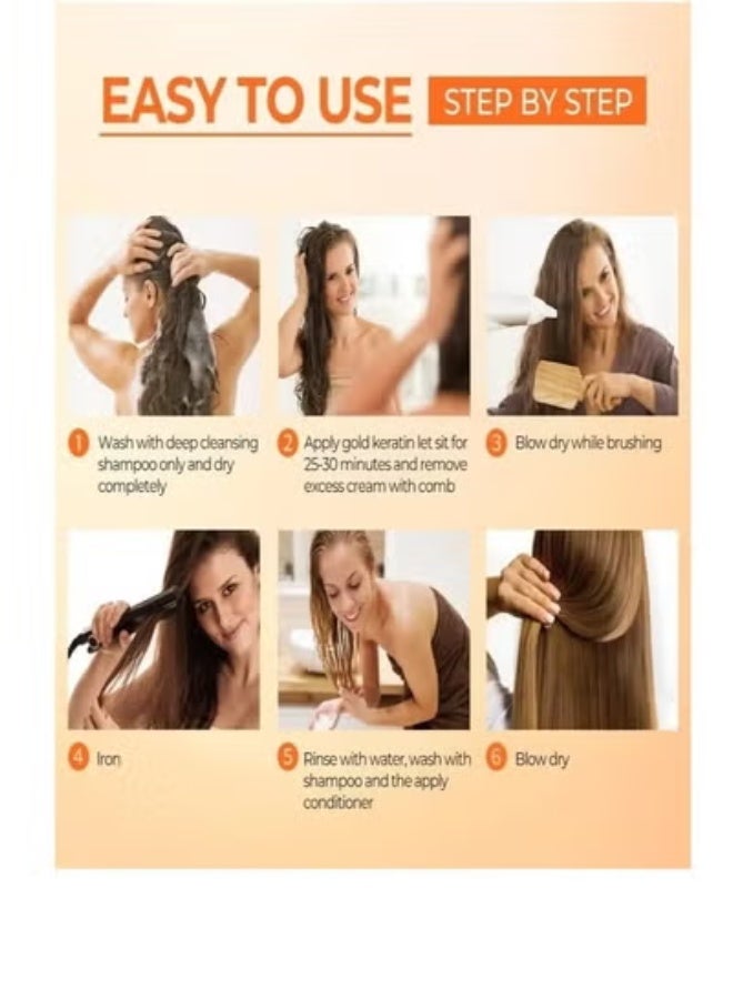 Karseell Keratin Hair Straightening Set – 12 Weeks Professional At-Home Treatment for Smooth, Straight & Frizz-Free Hair – Suitable for All Hair Types - Image 3