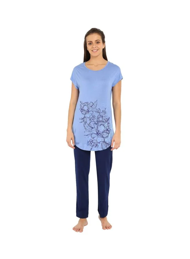 Jockey navy Jockey Women Regular Fit Lounge Pants 1301 0105 IMPBL L Imperial Blue Large for Women | Best Price UAE
