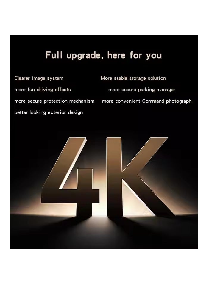 شاشة كبيرة بدقة 4K، تسجيل مزدوج أمامي وخلفي، مشغلات اهتزاز، مسجل قيادة - Image 3