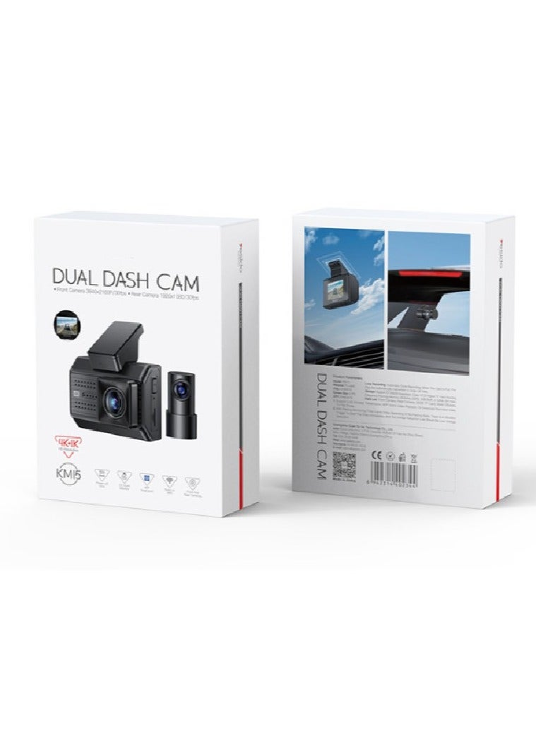 شاشة كبيرة بدقة 4K، تسجيل مزدوج أمامي وخلفي، مشغلات اهتزاز، مسجل قيادة - Image 5