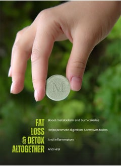 MAKALU MAKALU Lean N Clean 100% Organic Green Tea Antioxidant & Weight Management Effervescent tablet (Pack of 1)  - Image 4