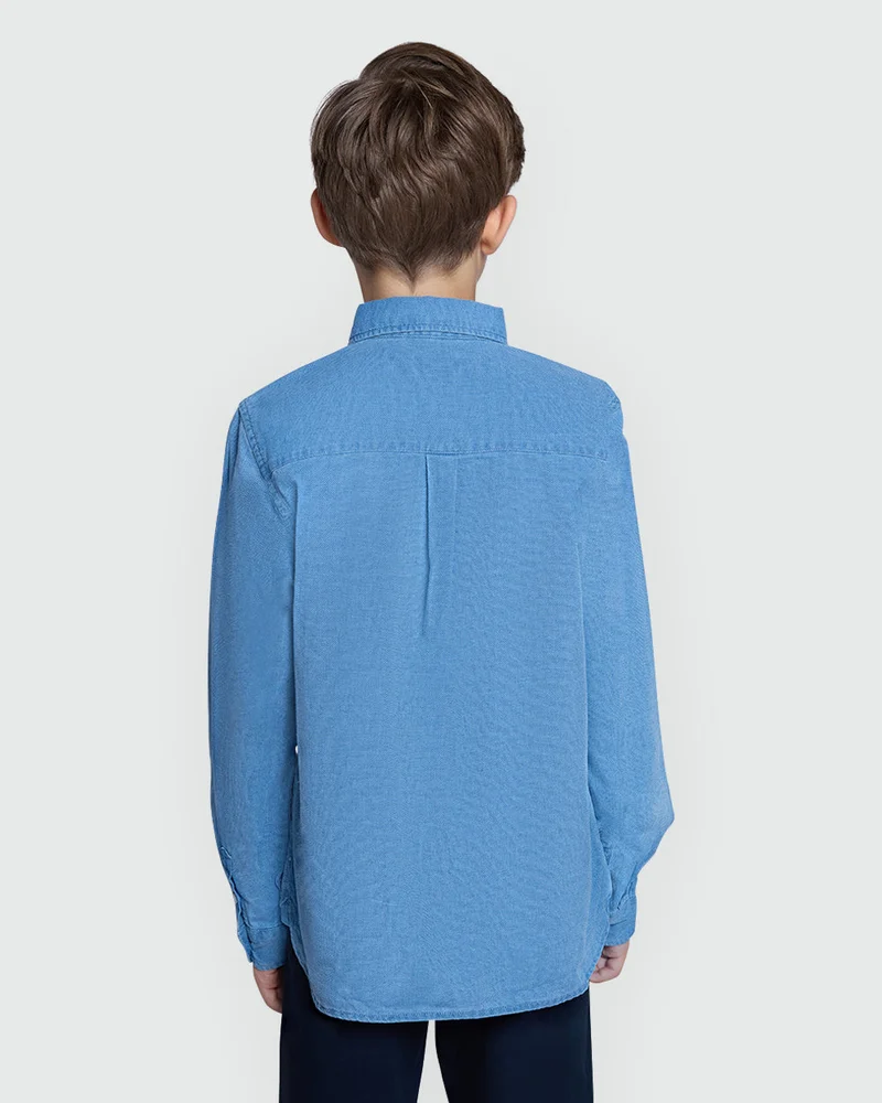 Ovs Light Blue L/S Shirt For Boys