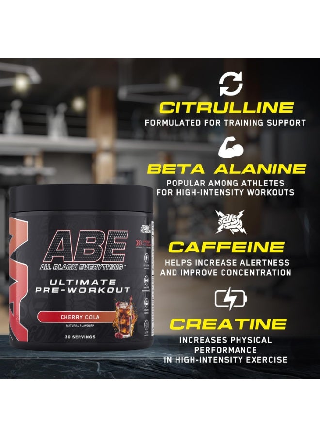 أبلايد نيوتريشن مكمل غذائي Abe Ultimate Preworkout بنكهة الكرز والكولا، 375 غرام، 30 - Image 2