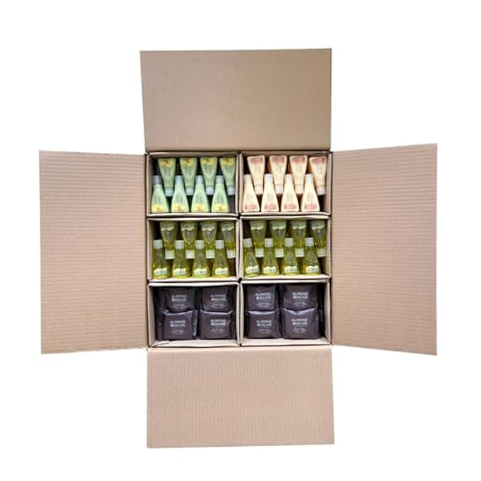 | Hotel Toiletries Kit 288 pcs – Almond & Olive – Shampoo & Conditioner – Travel Size Bulk Amenities for Airbnb, Motel, Hospitality & Guest Rooms - Image 1