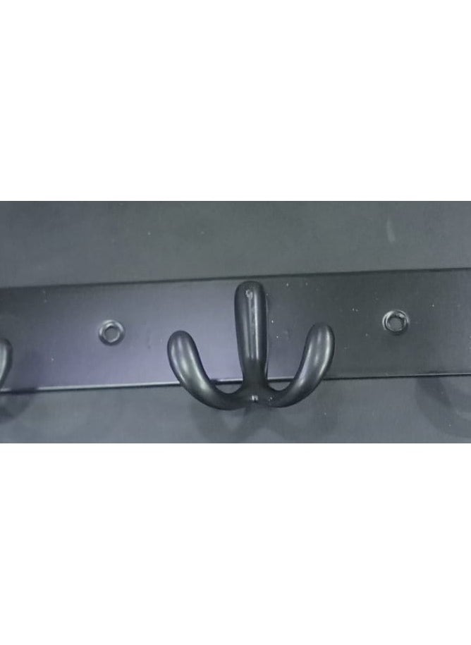 Generic Clothes hanger and other items made of high-quality stainless steel that does not change color over time. Easy to install on walls or doors in different colors (black stainless steel clothes hanger)  - Image 2