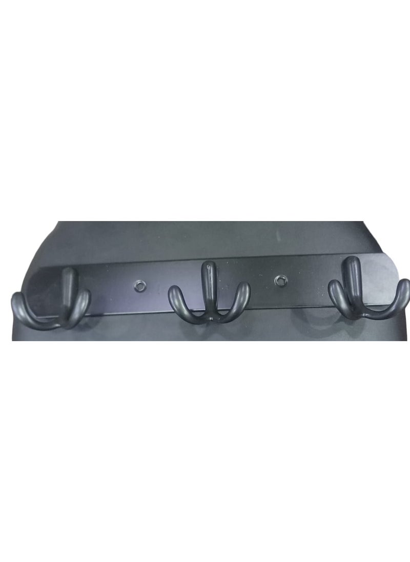 Generic Clothes hanger and other items made of high-quality stainless steel that does not change color over time. Easy to install on walls or doors in different colors (black stainless steel clothes hanger)  - Image 3
