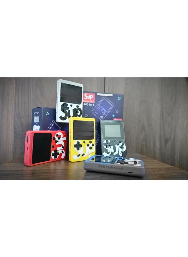The Flair Store™ Sup 400 in 1 Retro Video Game Handheld Classical Game Play On TV, 400 Games Tank Mario, Contra, Aladin Box Console (White) - Image 2