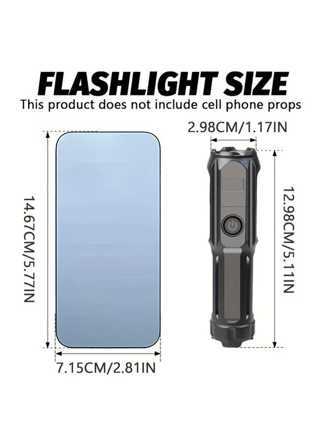 Rechargeable UV Flashlight Portable 395NM Black Light With 3 Modes USB Zoomable For Detection Outdoor - Image 4