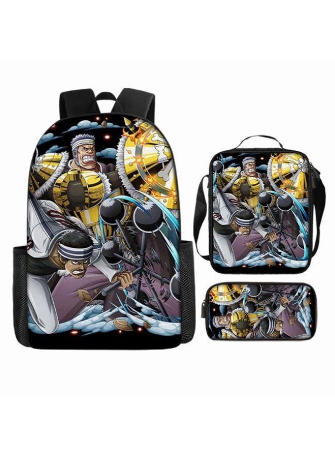 عام أحدث نموذج عالمي من الكرتون طباعة ثلاثة قطعة حقيبة مجموعة ( الطلاب ، الأطفال ، الأصدقاء ، نزهة ، تسلق الجبال ، الخ . ) - Image 2