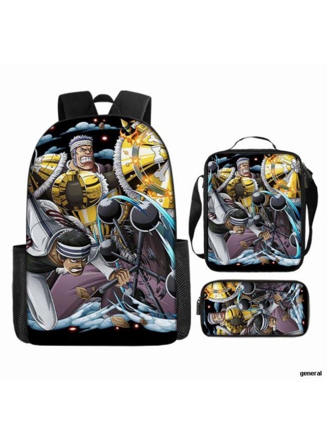 عام أحدث نموذج عالمي من الكرتون طباعة ثلاثة قطعة حقيبة مجموعة ( الطلاب ، الأطفال ، الأصدقاء ، نزهة ، تسلق الجبال ، الخ . ) - Image 1