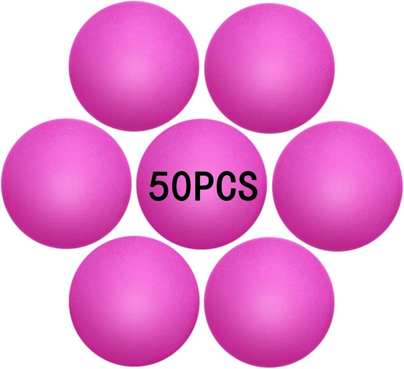 Jedulin 40MM Ping Pong Balls, 50 or 80 Pack Assorted Colored Plastic Balls for Beer Pong, Arts and Craft - Image 3