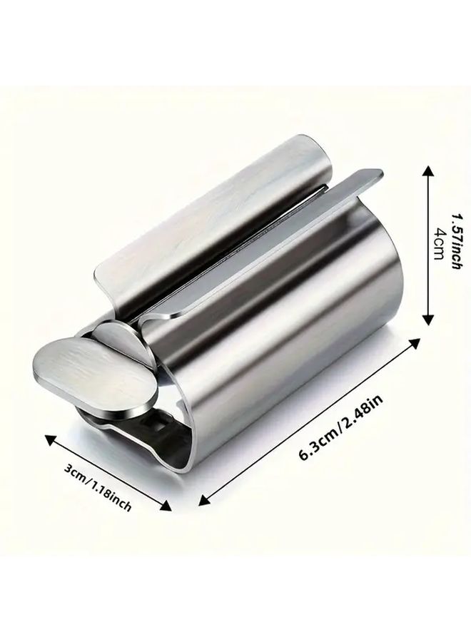 Stainless Steel Toothpaste Squeezer Silvery Color Hygienic 304 Easy Roll Design Durable - Image 4