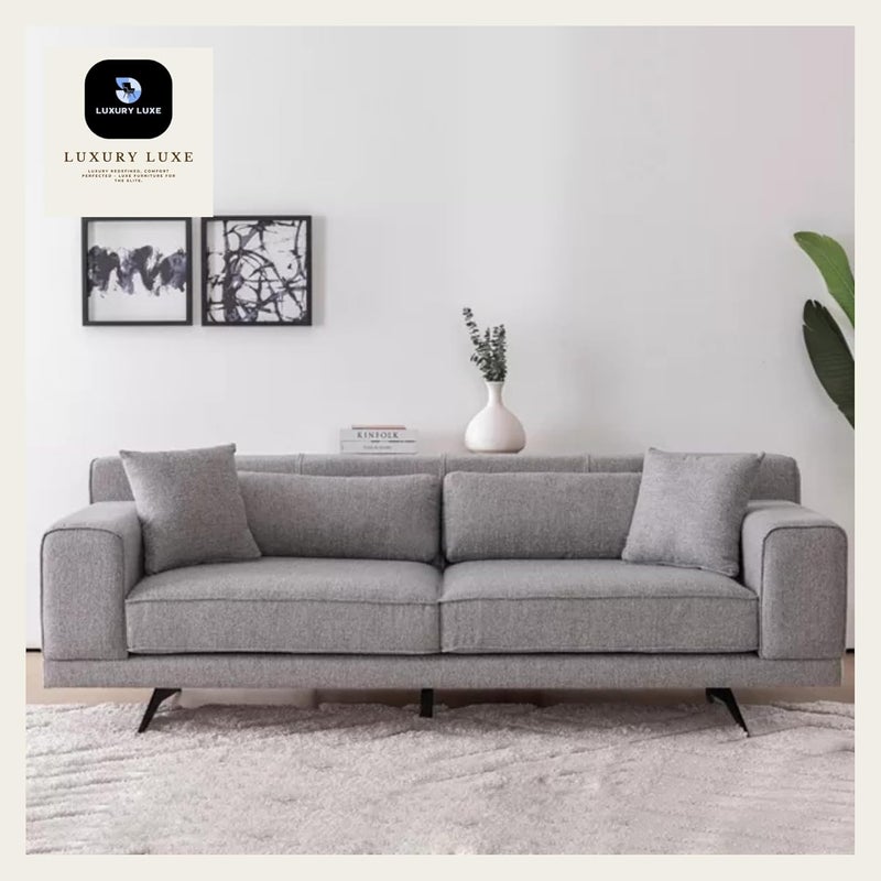 Luxury Luxe Mid-Century Modern 3-Seater Sectional Sofa - Image 4