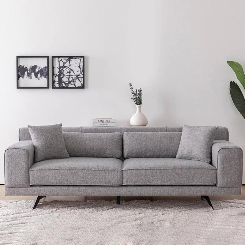 Luxury Luxe Mid-Century Modern 3-Seater Sectional Sofa - Image 1