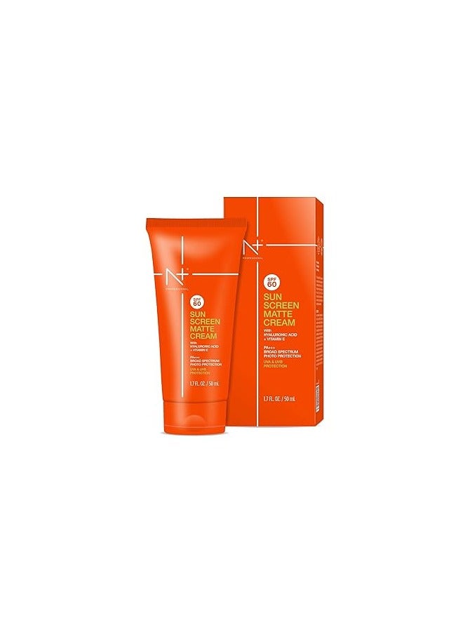 N+ Professional N+SPF60 SUN SCREEN MATTE CREAM 50ML - Image 1