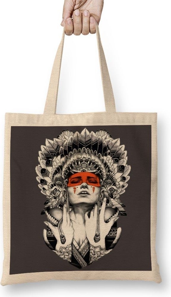Baskı Dükkanı Print Shop Iron Wheels Cloth Bag Long Handle