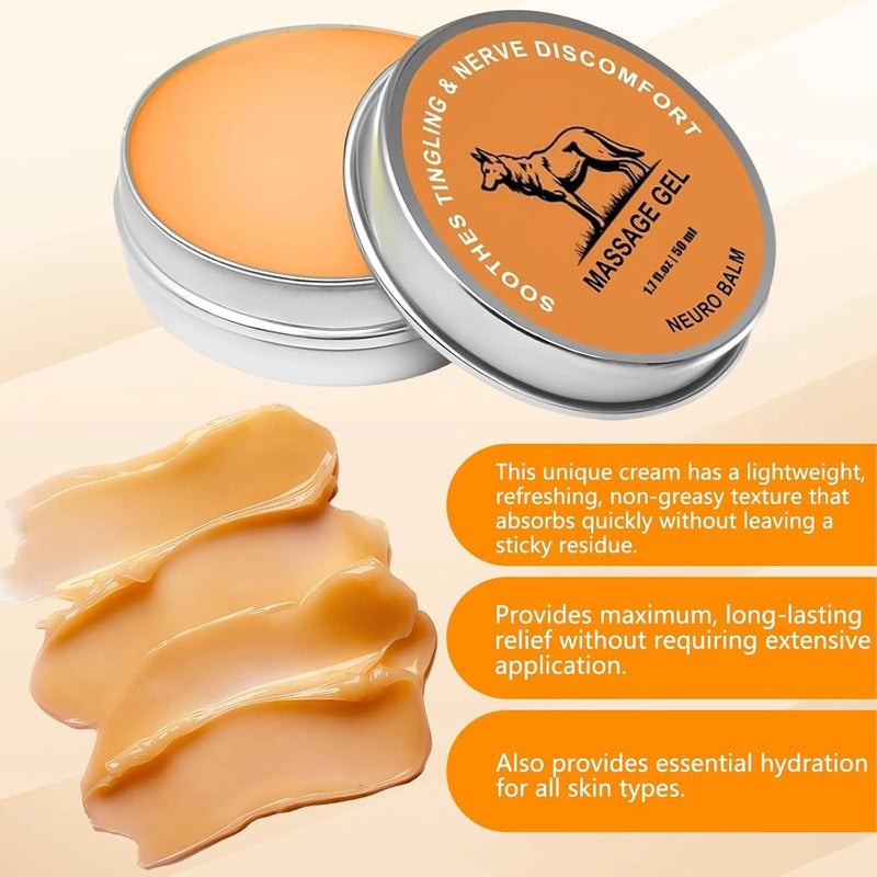 2Pcs Therawolf Neuro Balm, Joint & Muscle Soothing Cream, Natural Nerve & Joint Support Balm, Fast-Acting Herbal Formula for Tingling, Burning & Stiffness, Pain Relief, Daily Body Care - Image 5